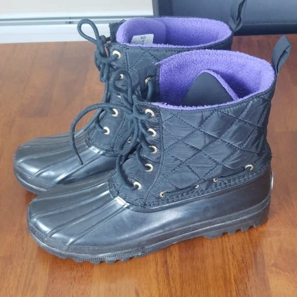 sperry waterproof rubber boot